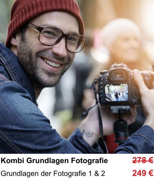 Fotografie lernen in Wolfsburg: Von der Programmautomatik zur manuellen Kamera – Grundlagen der Fotografie 1 & 2