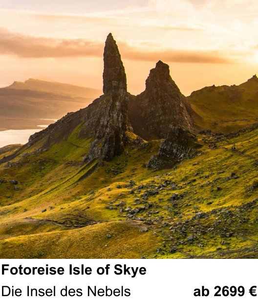 Erlebnisreicher Fotoworkshop – Fotoreise Isle of Skye und Die Insel des Nebels