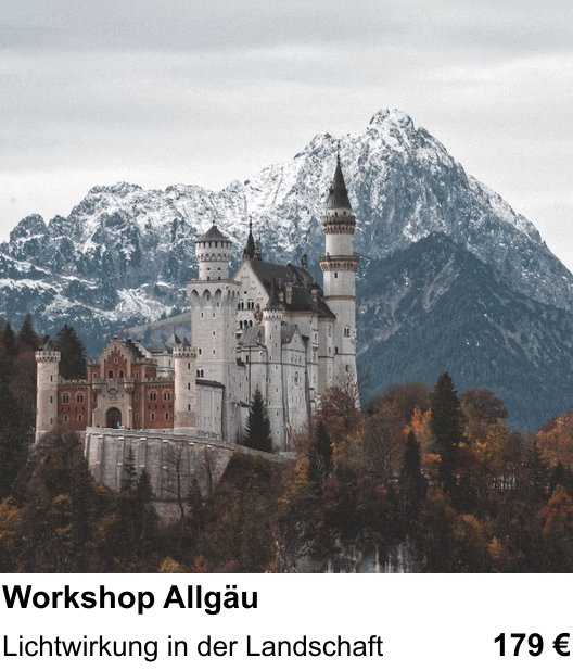 Erlebnisreicher Fotoworkshop – Workshop Allgäu und Lichtwirkung in der Landschaft